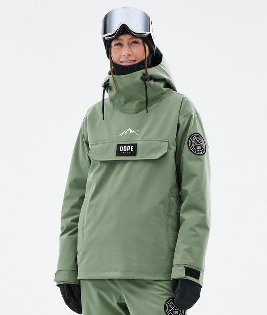 Snowboard Jacket For Women Moss Green