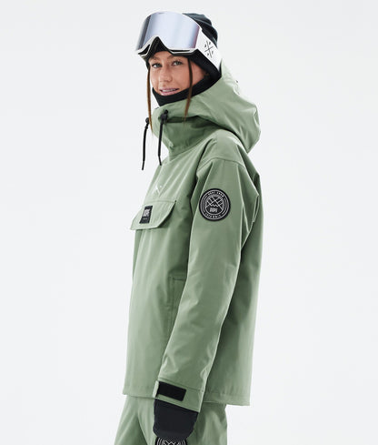 Snowboard Jacket For Women Moss Green