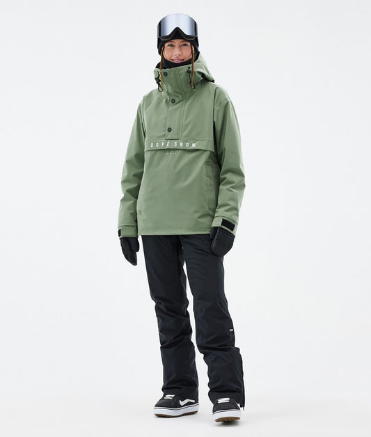 Snowboard Jacket For Women Moss Green