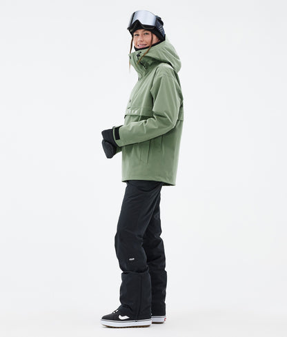 Snowboard Jacket For Women Moss Green