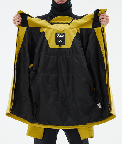 Snowboard Jacket For Men Yellow