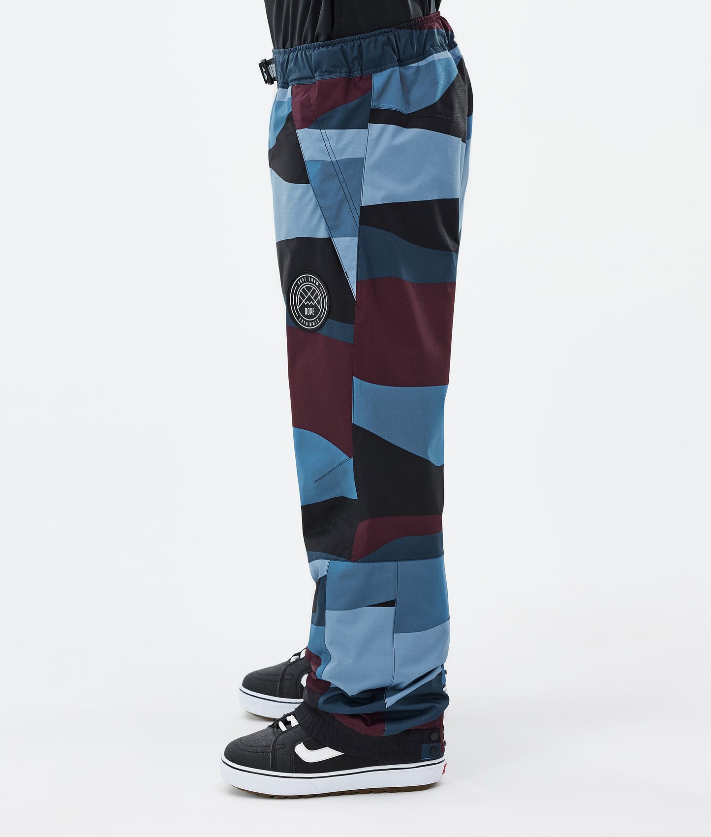 Snowboard Pants For Men Shards Burgundy Blue