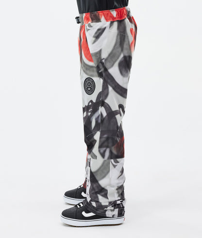 Snowboard Pants For Men Spray Black Red