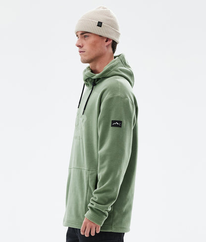 Fleece Hoodie For Men Moss Green