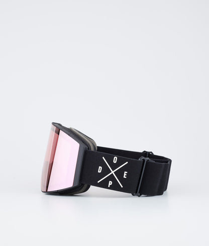 Ski Goggles Black/Pink Mirror