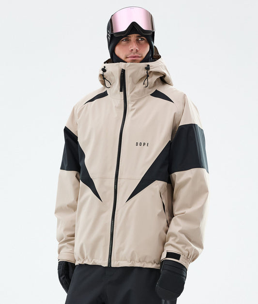 Snowboard Jacket For Men Spike Sand/Black