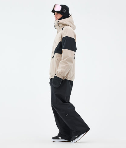 Snowboard Jacket For Men Spike Sand/Black