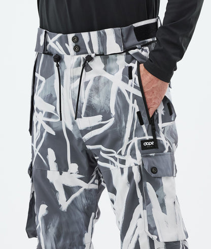Snowboard Pants For Men Scribble Black