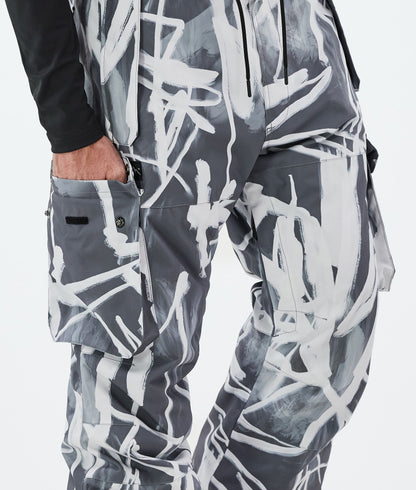 Snowboard Pants For Men Scribble Black
