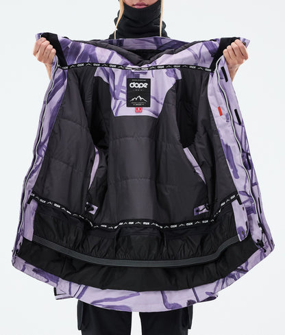 Snowboard Jacket For Women Scribble Purple