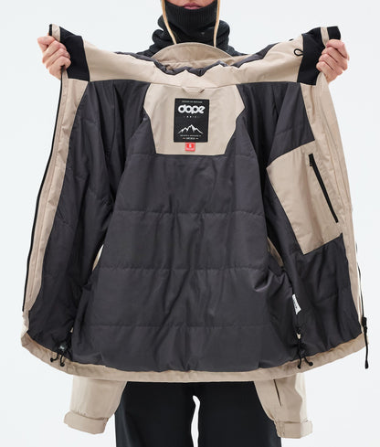 Snowboard Jacket For Women Spike Sand/Black