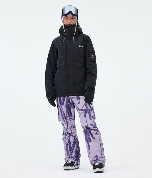 Snowboard Pants For Women Scribble Purple