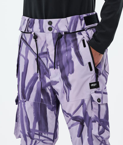 Snowboard Pants For Women Scribble Purple