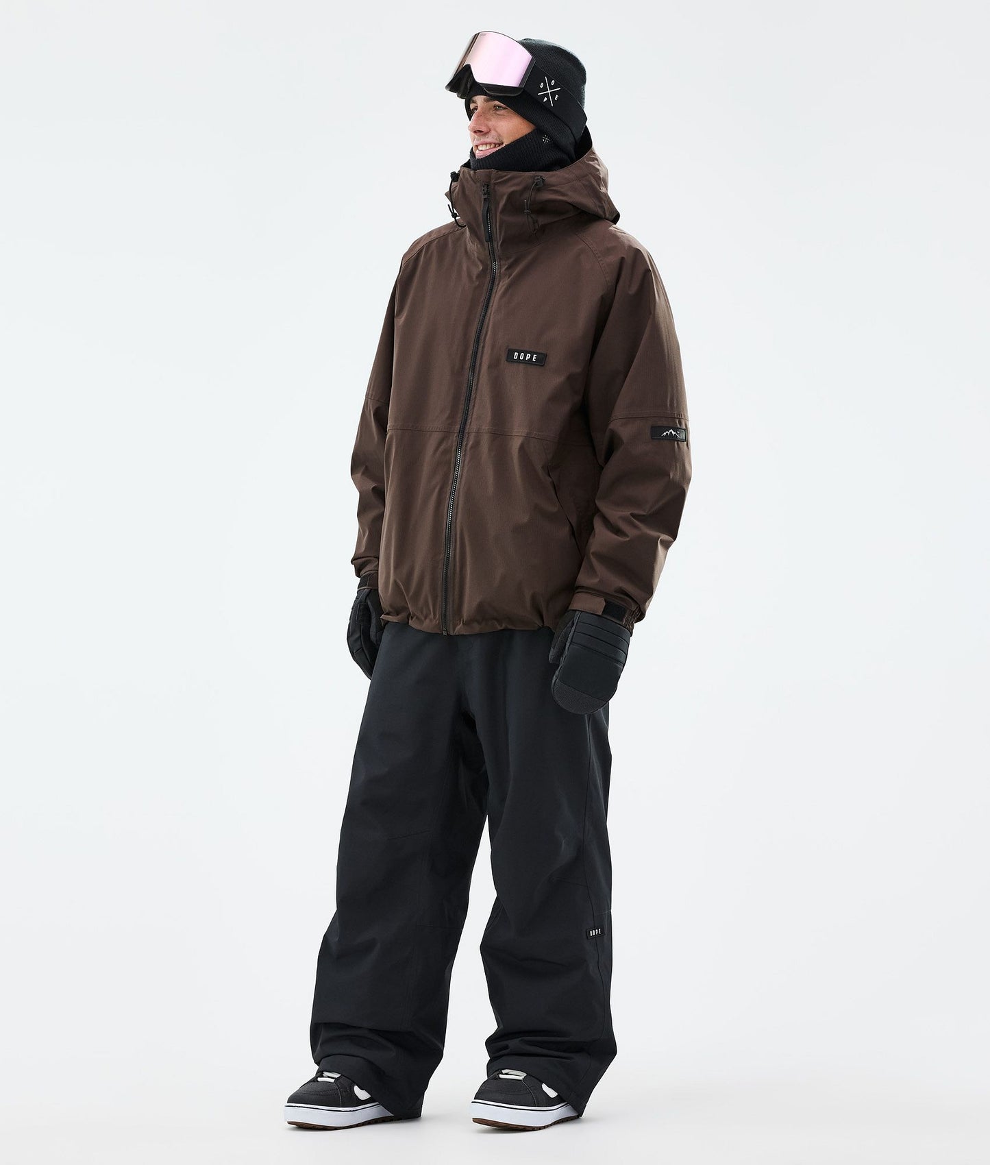Snowboard Jacket For Men Dark Brown