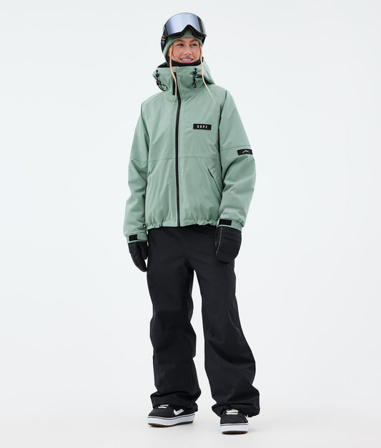 Snowboard Jacket For Women Faded Green