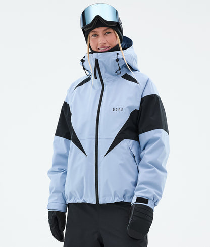 Snowboard Jacket For Women Spike Light Blue/Black