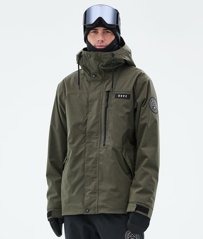 Snowboard Jacket For Men Olive Green