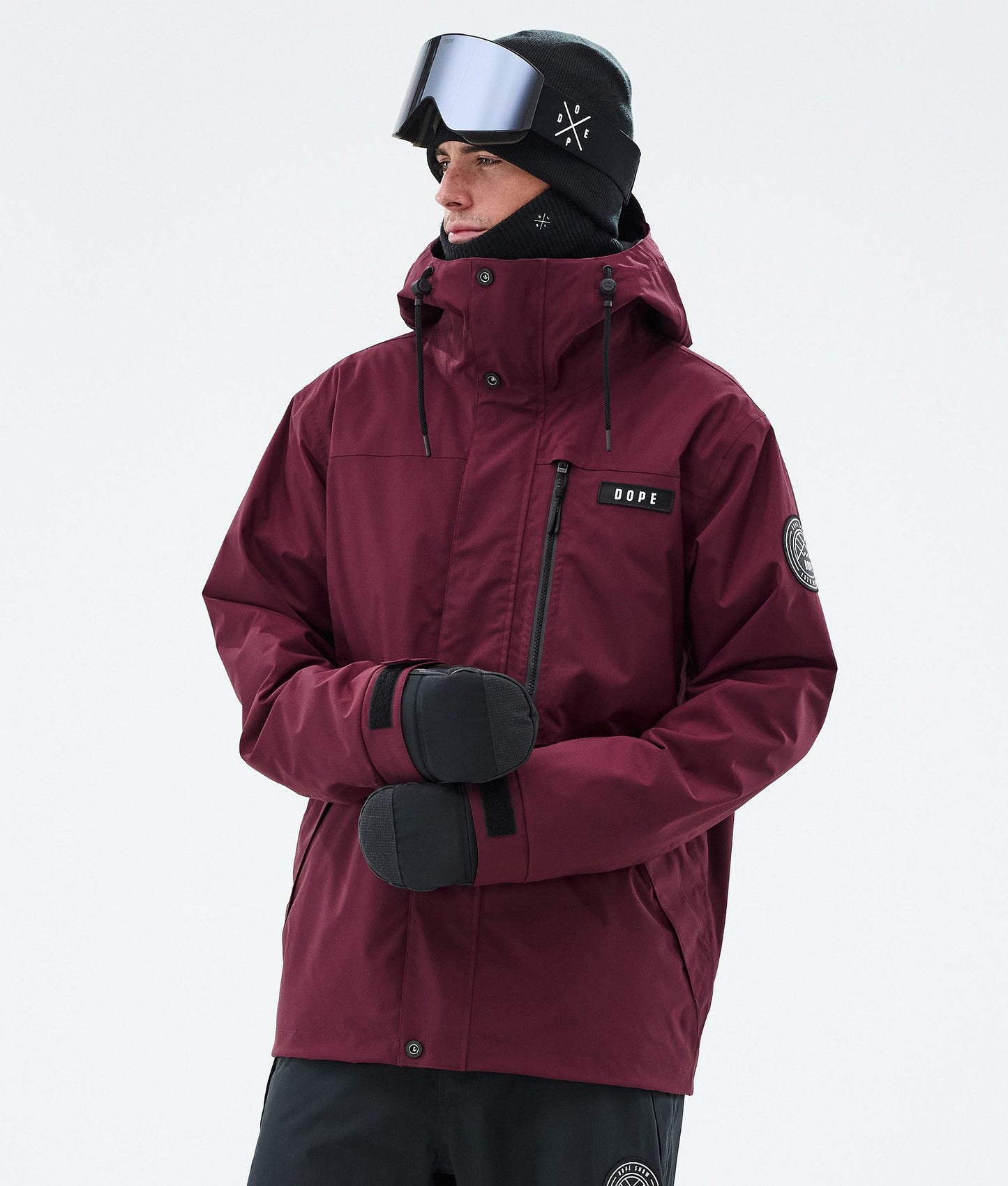 Snowboard Jacket For Men Burgundy