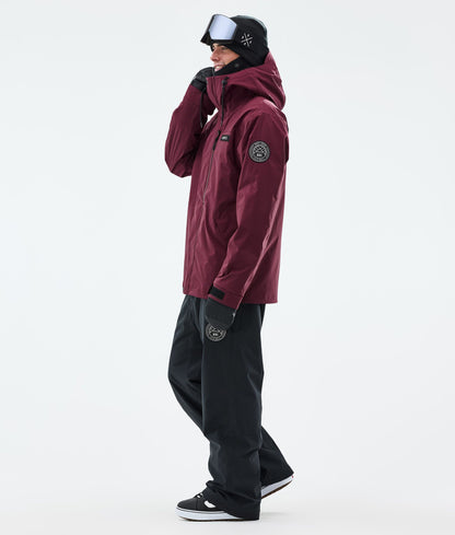Snowboard Jacket For Men Burgundy