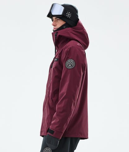 Snowboard Jacket For Men Burgundy