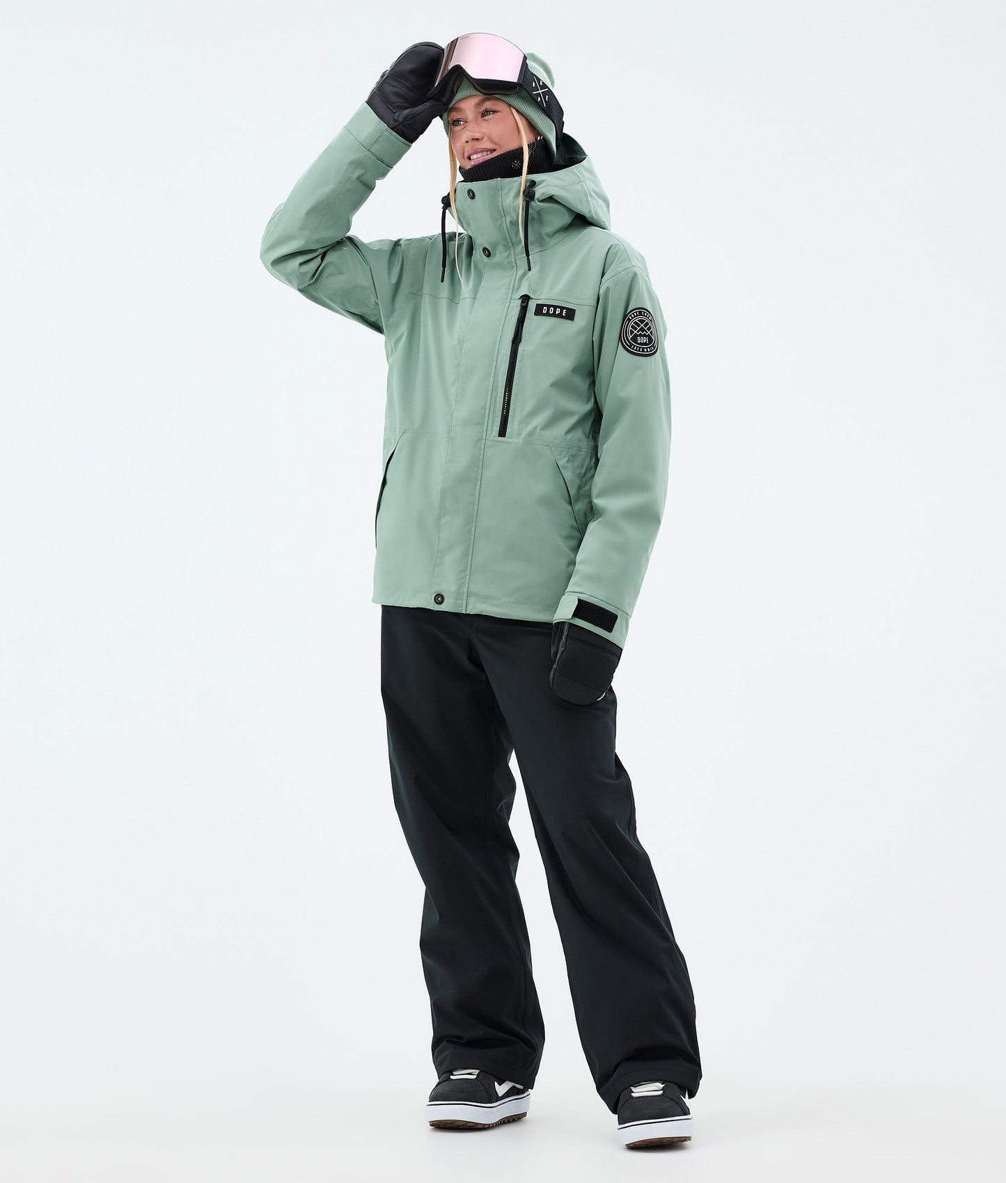 Snowboard Jacket For Women Faded Green