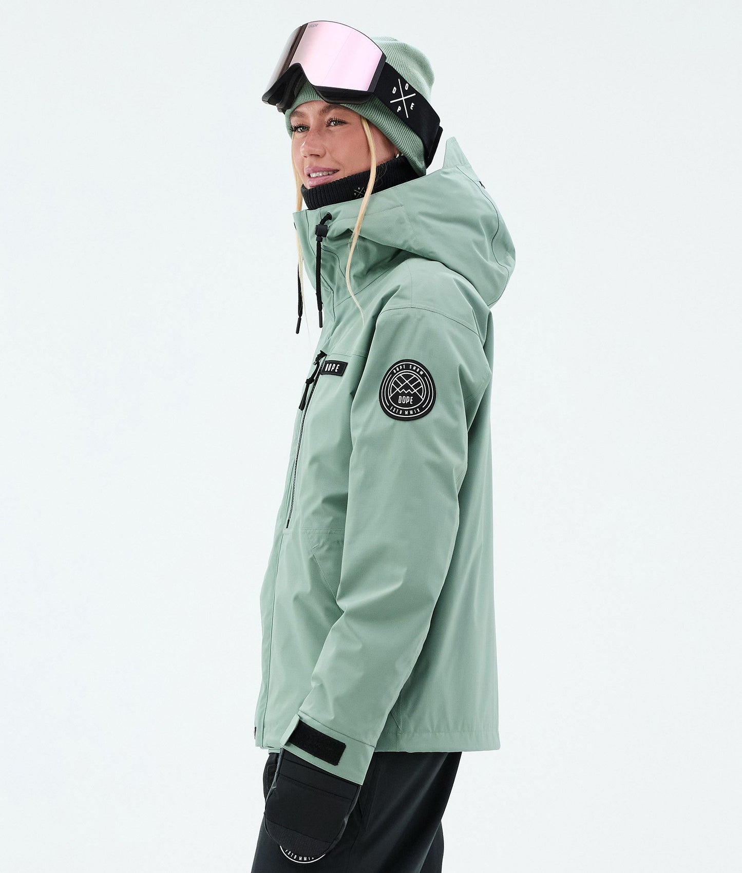 Snowboard Jacket For Women Faded Green