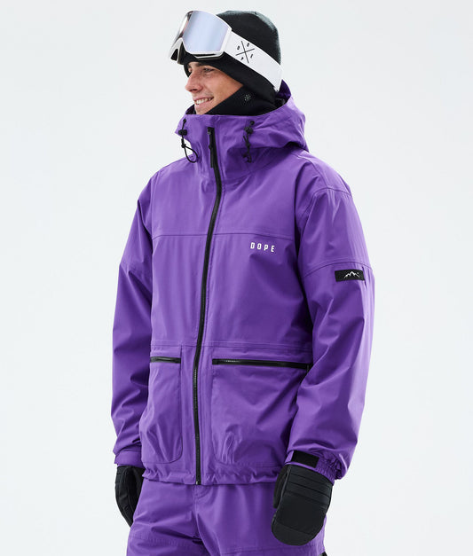 Snowboard Jacket For Men Vivid Purple