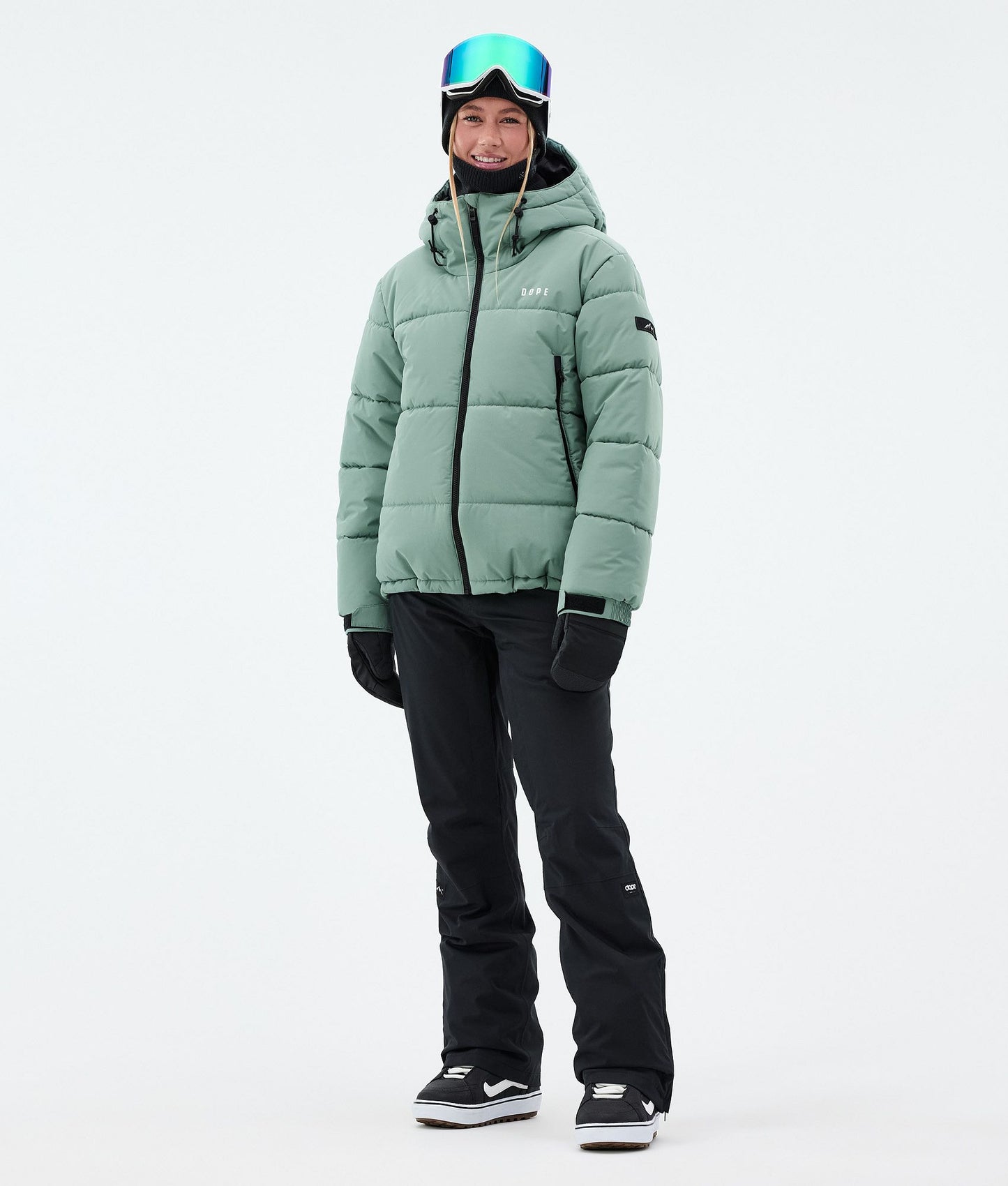 Snowboard Jacket For Women Faded Green