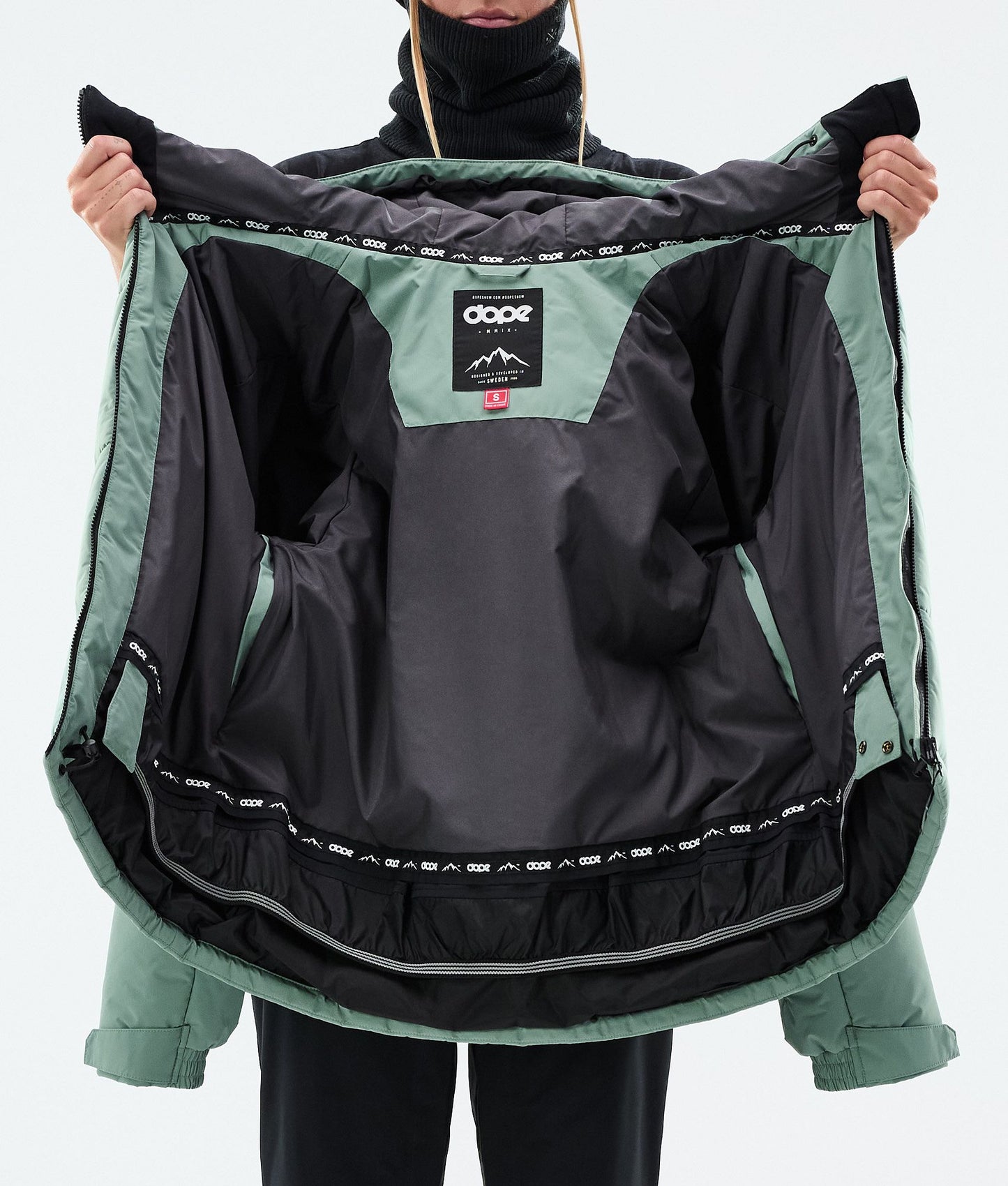 Snowboard Jacket For Women Faded Green