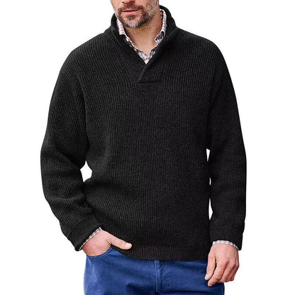 Men's Cashmere Casual Solid Color Sweater