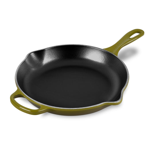 Signature Cast Iron 10.25-inch Olive Skillet