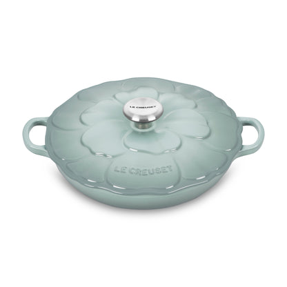 Signature Cast Iron 2.25-quart Sea Salt Petal Braiser