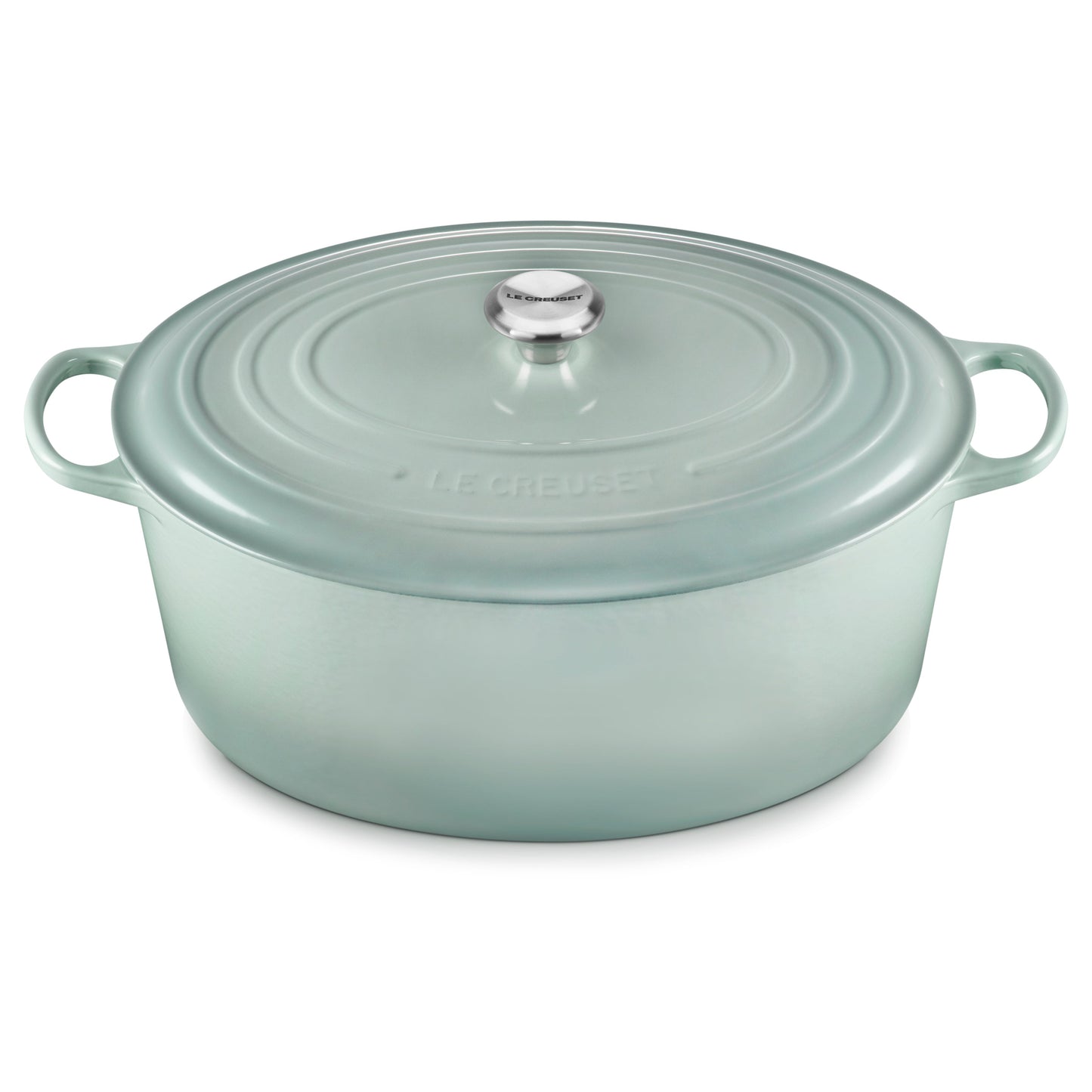 Signature Cast Iron 15.5-quart Sea Salt Oval Dutch Oven