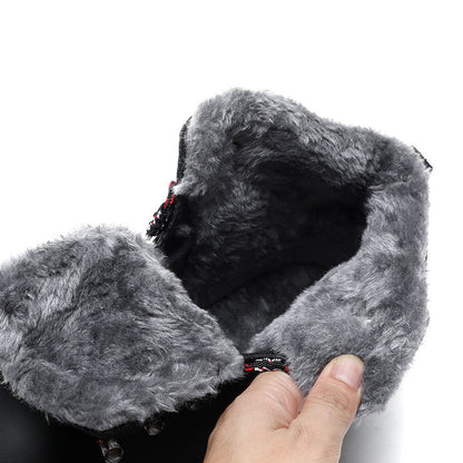 (Zeitlich begrenztes Event, 49 % Rabatt) Wasserdichte und kalte, warme Winterstiefel für Herren, orthopädische Fußgewölbeunterstützung, Arbeitsstiefel mit breiter Zehenpartie 