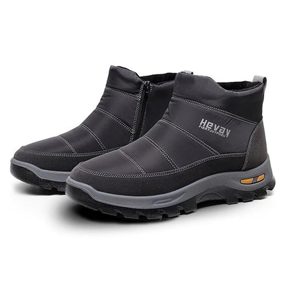 (Zeitlich begrenzte Aktion mit 49 % Rabatt) Orthopädische Schneestiefel für Herren mit Fußgewölbeunterstützung und breiter Zehenpartie, bequem, wasserdicht, rutschfest, warm, Arbeitsschuhe 