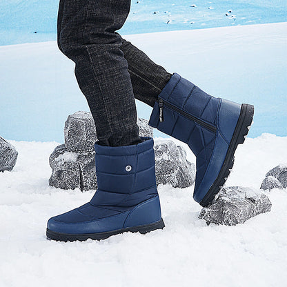 (Zeitlich begrenztes 70% Rabatt-Event) Herren-Schneestiefel im neuen Stil für den Winter 2024, warm, wasserdicht, rutschfest, durchstichfest, einstufiger orthopädischer Knöchelschutz, Wanderstiefel mit breiter Zehenpartie und Fußgewölbeunterstützung 