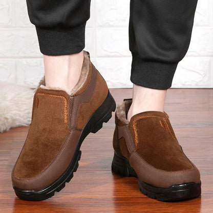 (Zeitlich begrenzter Rabatt 49 % Rabatt) Bequeme, leichte Winterschuhe aus Wolle mit Fußgewölbeunterstützung für Herren, wasserdicht, rutschfest, warm, Schneeschuhe 