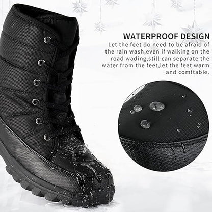 (Zeitlich begrenzte Aktion mit 70 % Rabatt) Neue Herren-Schneestiefel für den Winter 2024 mit Knöchelstütze und breiter Zehenpartie, orthopädische Fußgewölbeunterstützung, warme, durchtrittsichere, wasserdichte und rutschfeste Wanderstiefel 