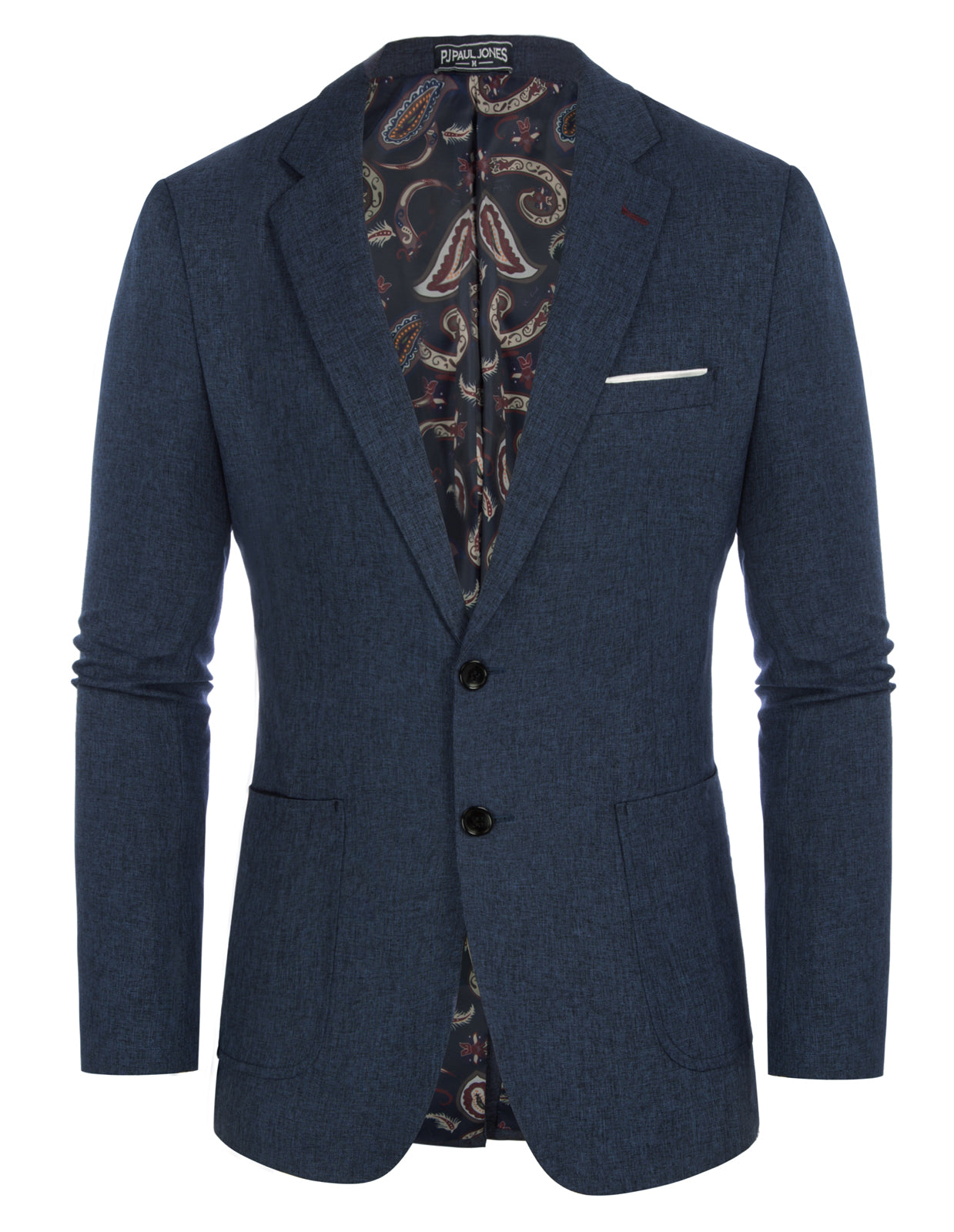 Blazer de sport décontracté pour homme, veste d'affaires légère à deux boutons 