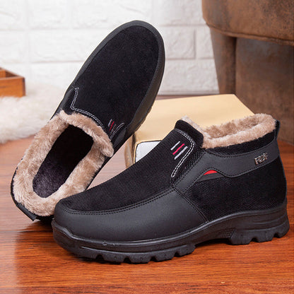 (Zeitlich begrenzter Rabatt 49 % Rabatt) Bequeme, leichte Winterschuhe aus Wolle mit Fußgewölbeunterstützung für Herren, wasserdicht, rutschfest, warm, Schneeschuhe 