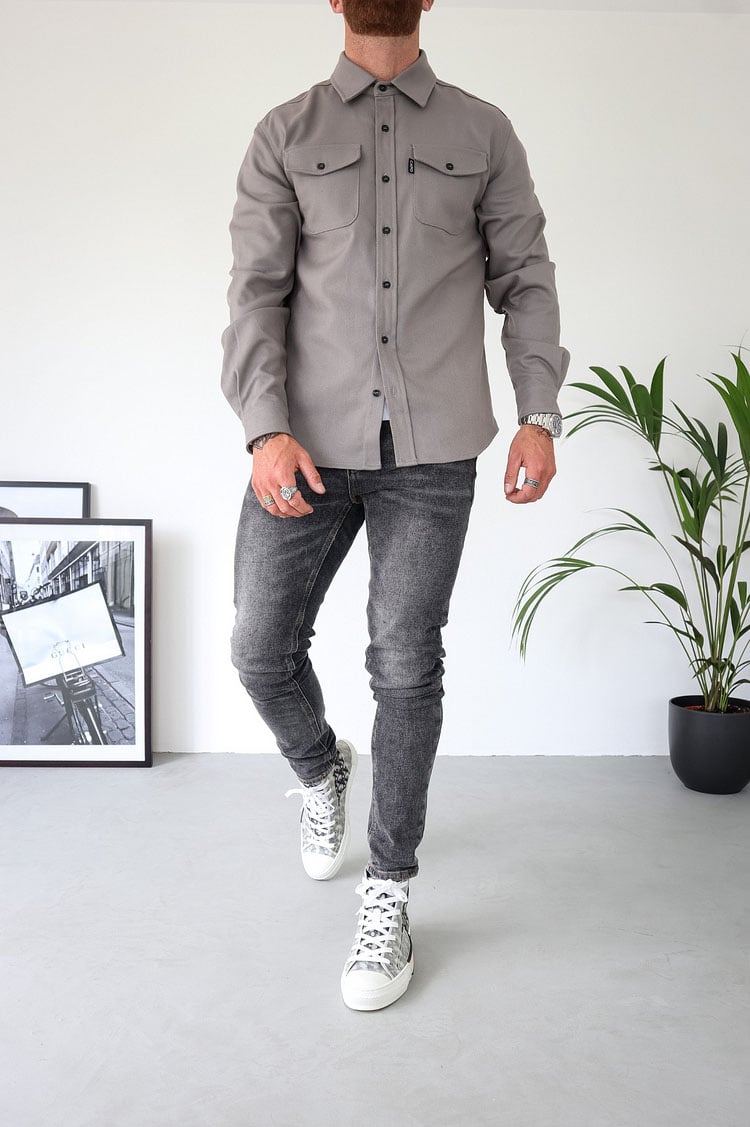 Veste chemise boutonnée pour homme (2 achats, livraison gratuite) 