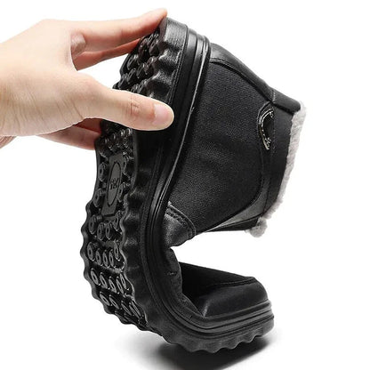 (Zeitlich begrenzter Rabatt 49 % Rabatt) Bequeme, leichte Winterschuhe aus Wolle mit Fußgewölbeunterstützung für Herren, wasserdicht, rutschfest, warm, Schneeschuhe 