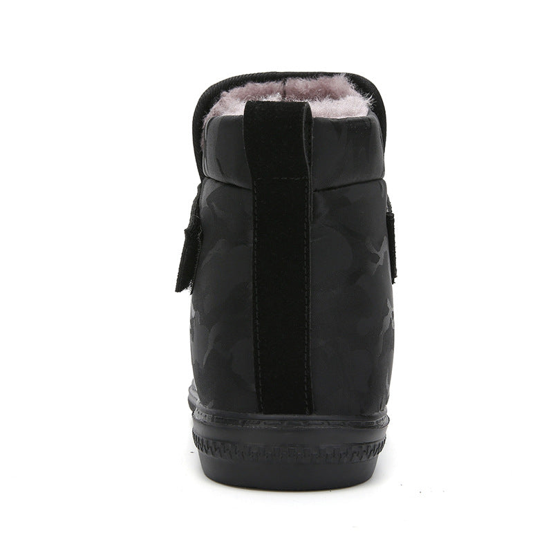 (Zeitlich begrenztes 70% Rabatt-Event) Herren Winter 2024 Neue warme wasserdichte rutschfeste durchstichfeste Slip-On-Schneestiefel mit Klettverschluss Knöchelstütze Orthopädische Baumwollschuhe mit breiter Zehen- und Fußgewölbestütze 