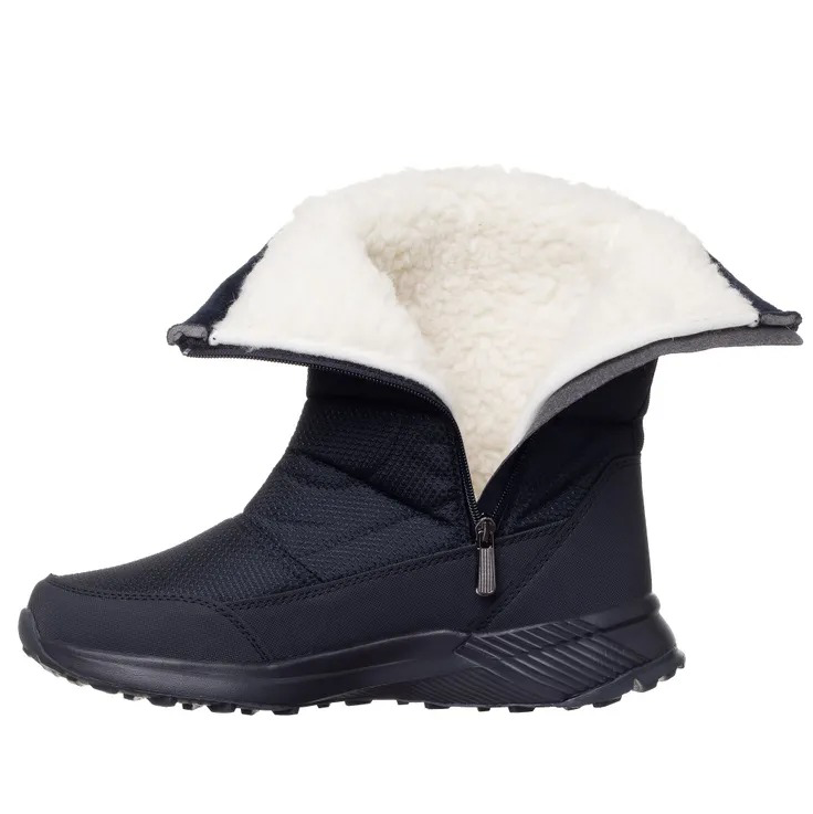 (Vente à durée limitée -49 % de réduction) Bottes de neige unisexes en cuir épais, doublées de fourrure, bottes mi-mollet chaudes, imperméables et antidérapantes (mise à niveau Warmth 2024) 