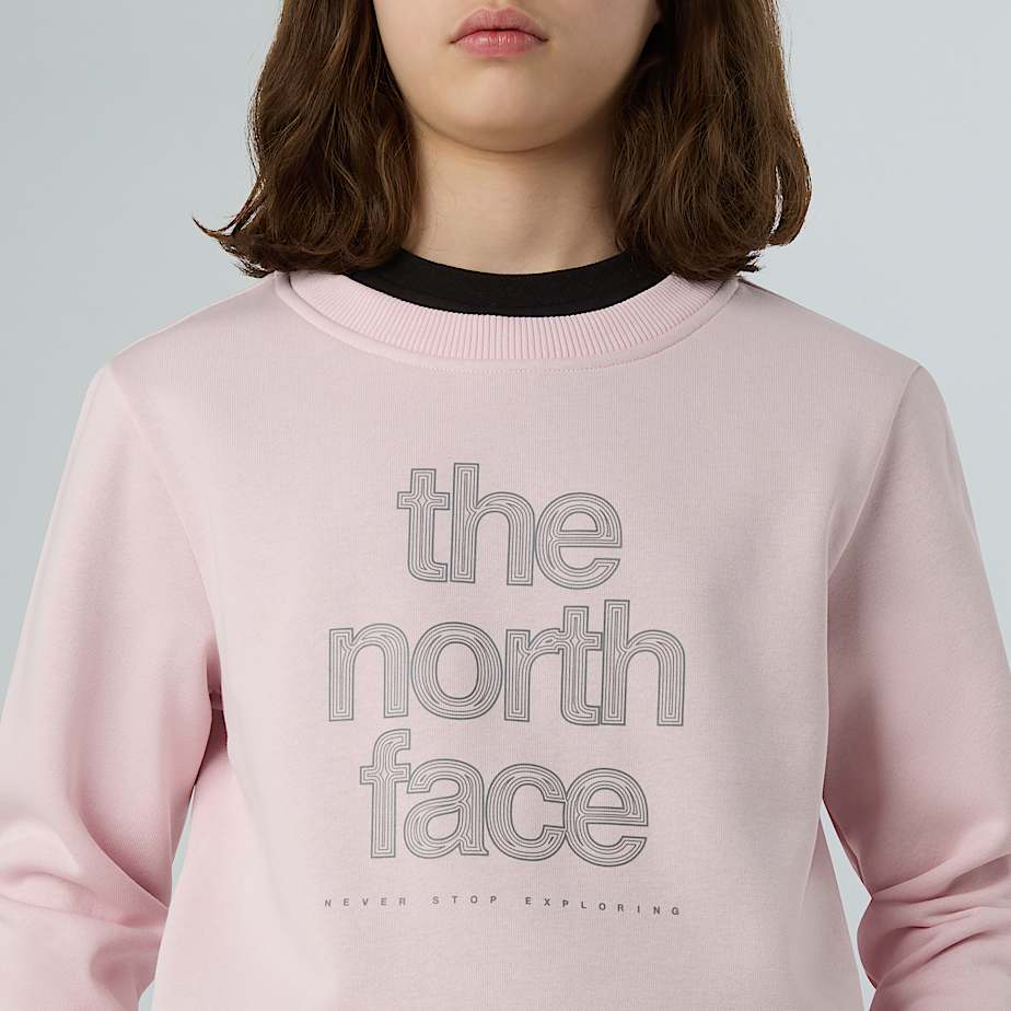 Girls' Reflective Logo Relaxed Sweatshirt