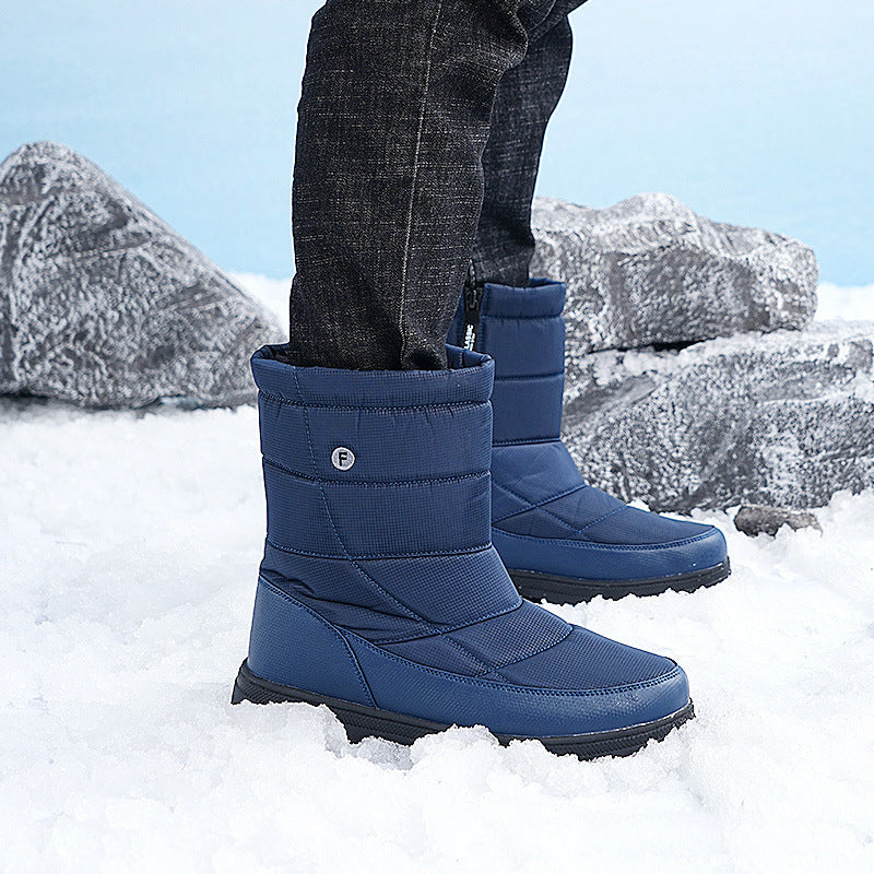 (Zeitlich begrenztes 70% Rabatt-Event) Herren-Schneestiefel im neuen Stil für den Winter 2024, warm, wasserdicht, rutschfest, durchstichfest, einstufiger orthopädischer Knöchelschutz, Wanderstiefel mit breiter Zehenpartie und Fußgewölbeunterstützung 