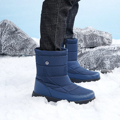 (Zeitlich begrenztes 70% Rabatt-Event) Herren-Schneestiefel im neuen Stil für den Winter 2024, warm, wasserdicht, rutschfest, durchstichfest, einstufiger orthopädischer Knöchelschutz, Wanderstiefel mit breiter Zehenpartie und Fußgewölbeunterstützung 