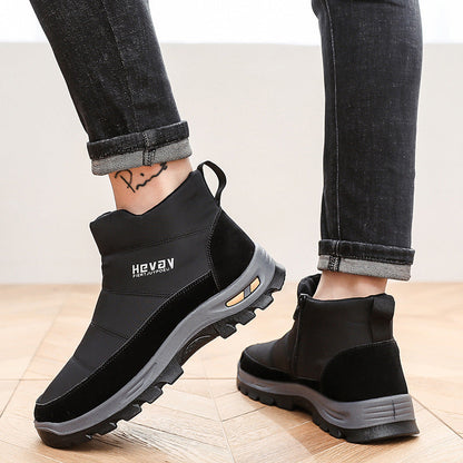 (Zeitlich begrenzte Aktion mit 49 % Rabatt) Orthopädische Schneestiefel für Herren mit Fußgewölbeunterstützung und breiter Zehenpartie, bequem, wasserdicht, rutschfest, warm, Arbeitsschuhe 