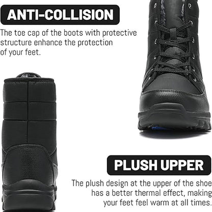 (Zeitlich begrenzte Aktion mit 70 % Rabatt) Neue Herren-Schneestiefel für den Winter 2024 mit Knöchelstütze und breiter Zehenpartie, orthopädische Fußgewölbeunterstützung, warme, durchtrittsichere, wasserdichte und rutschfeste Wanderstiefel 