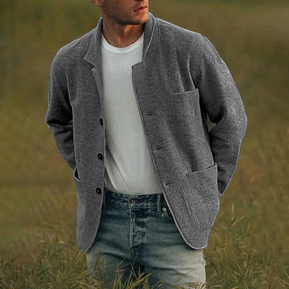 AUSVERKAUF Herren Einfarbig Mode Jacke Mantel Casual Jacke Mantel 